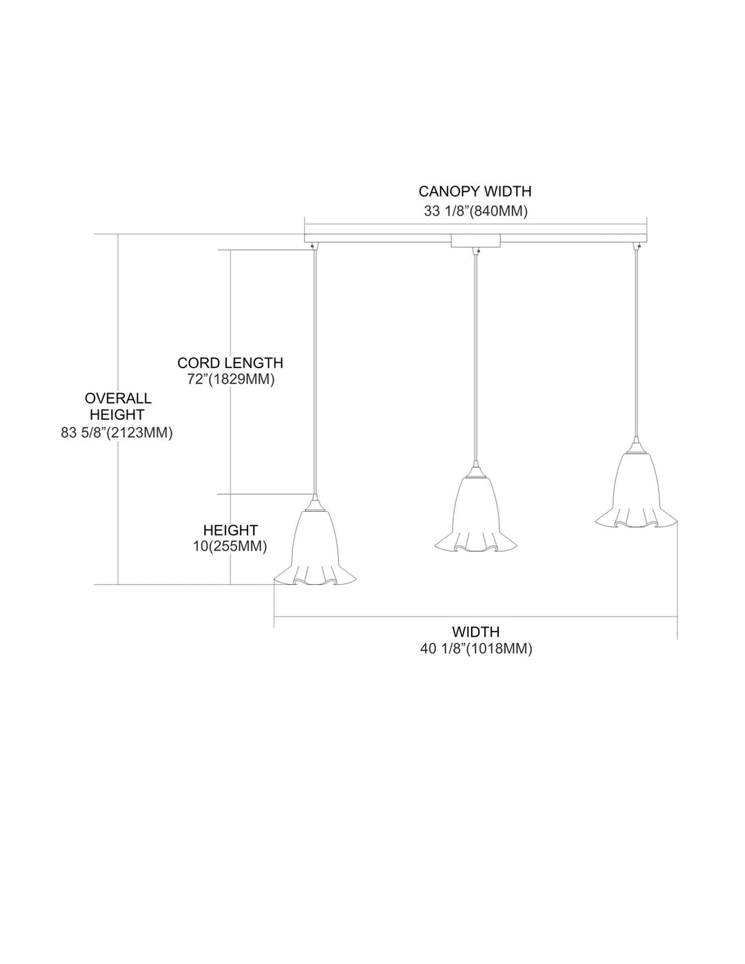 ELK Home Three Light Pendant