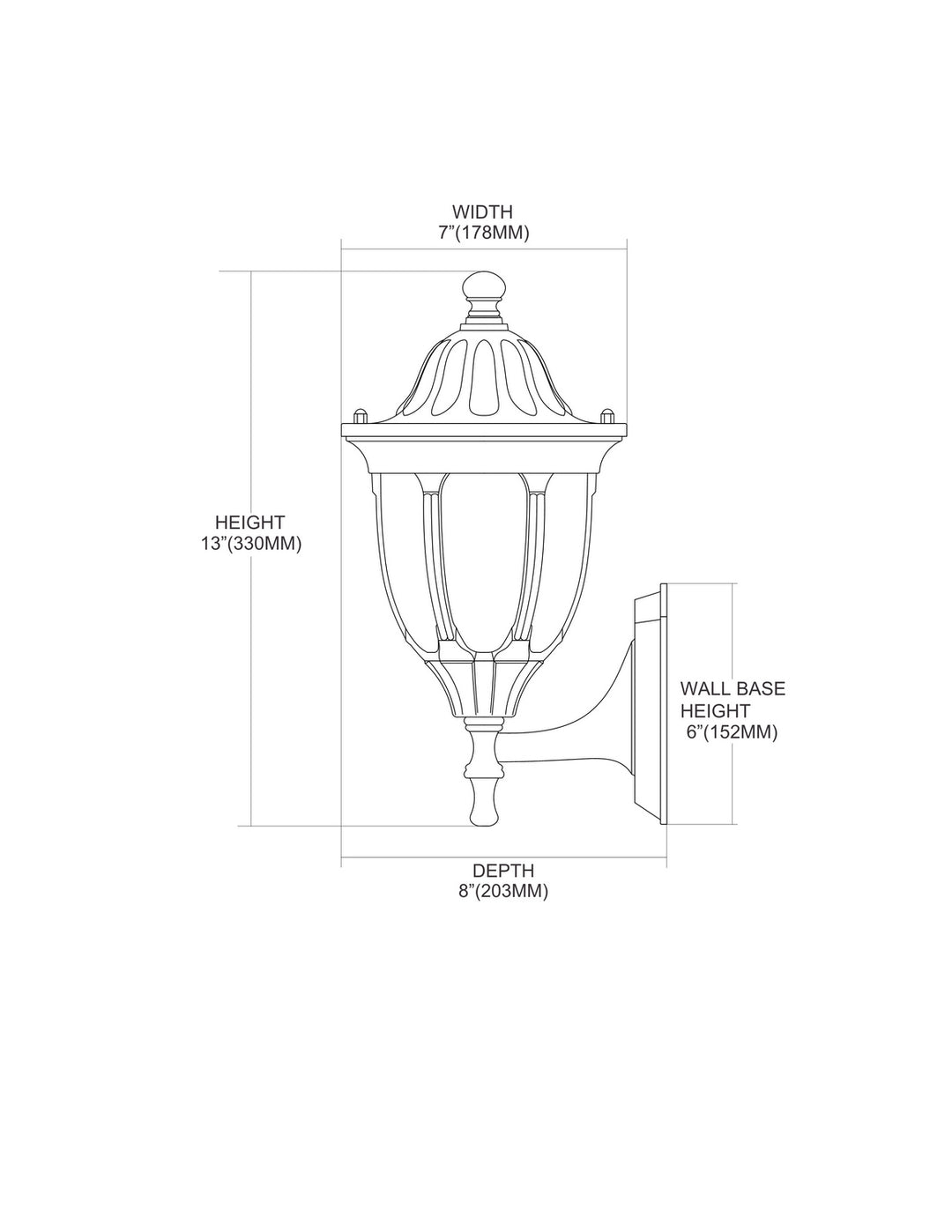 ELK Home One Light Outdoor Wall Sconce