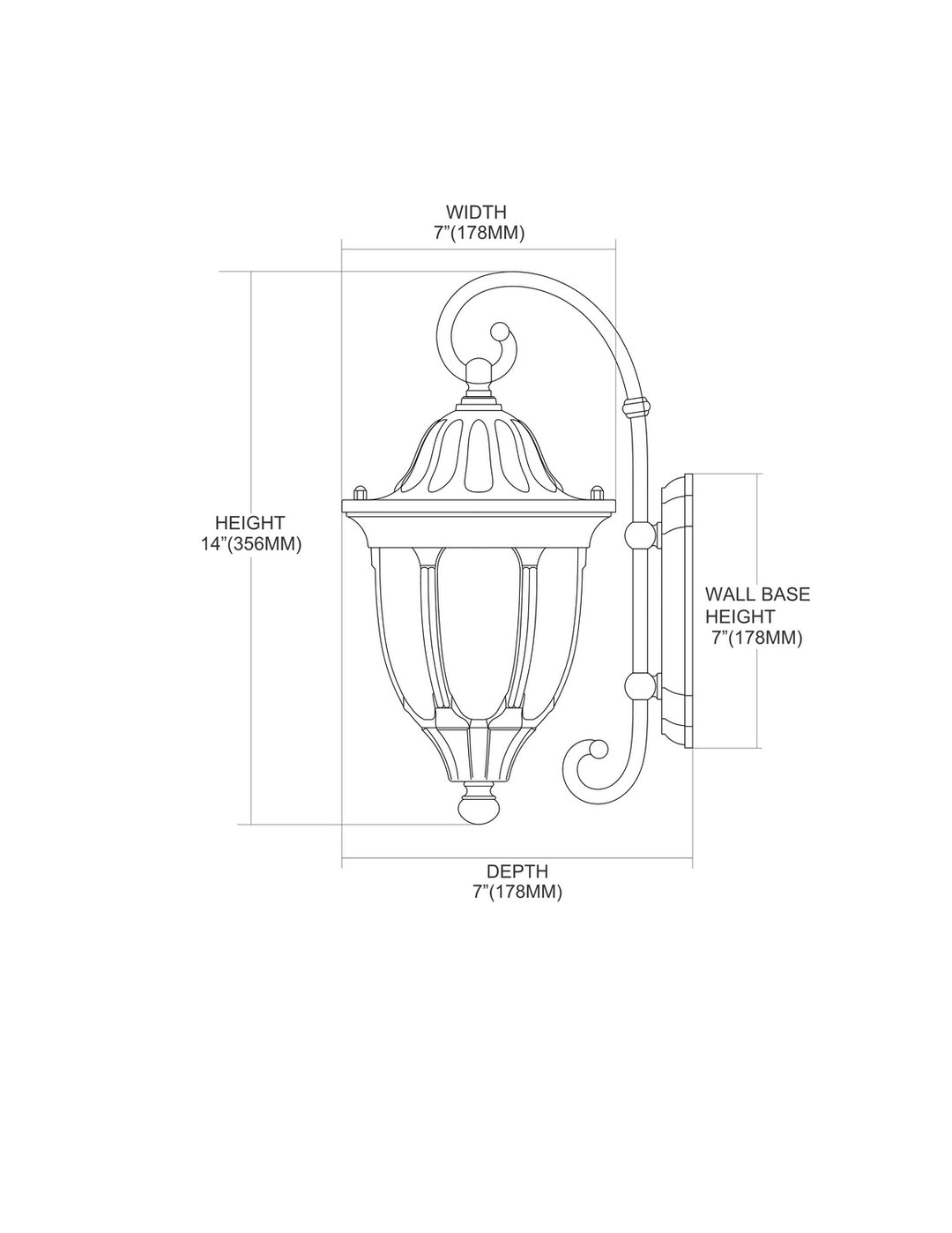 ELK Home One Light Outdoor Wall Sconce