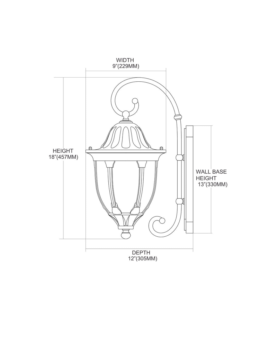 ELK Home One Light Outdoor Wall Sconce