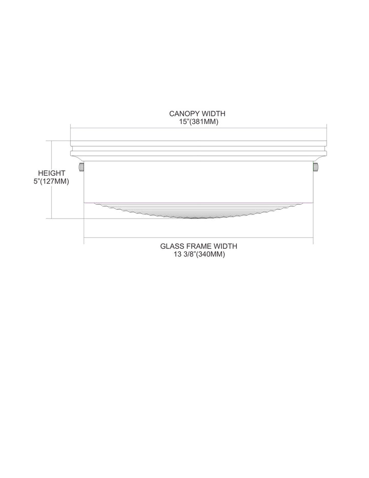 ELK Home Three Light Flush Mount