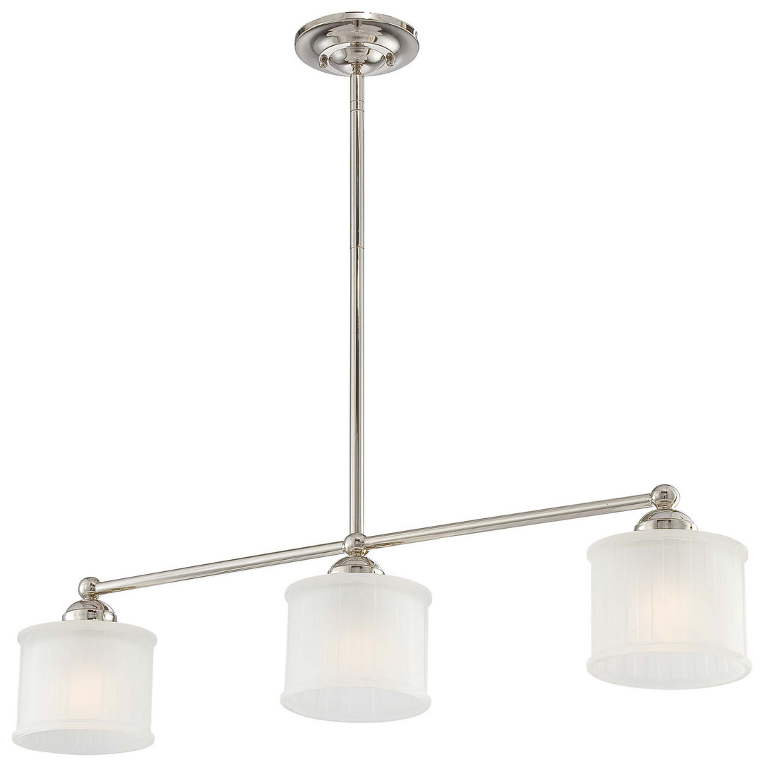 Minka Lavery 1730 Series Three Light Island Pendant in Polished Nickel