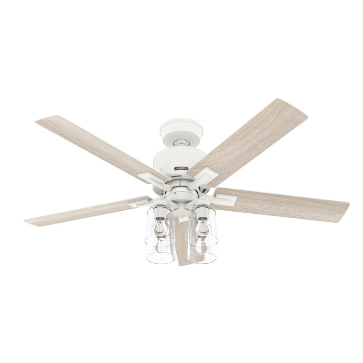 Hunter Fan Techne 52" Smart Indoor Ceiling Fan with 18.8W LED and Remote