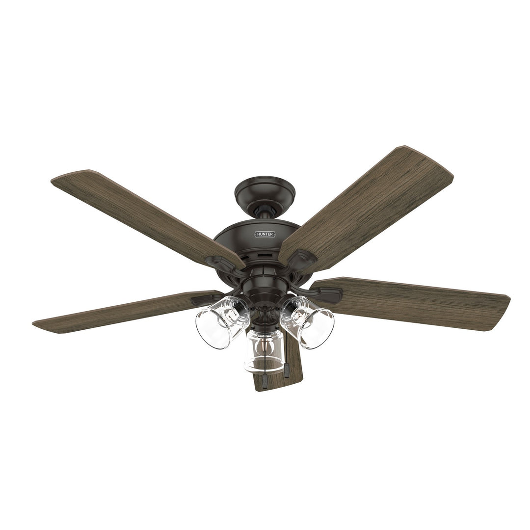 Hunter Fan Rosner 52" Indoor Pull Chain Ceiling Fan with 14W LED