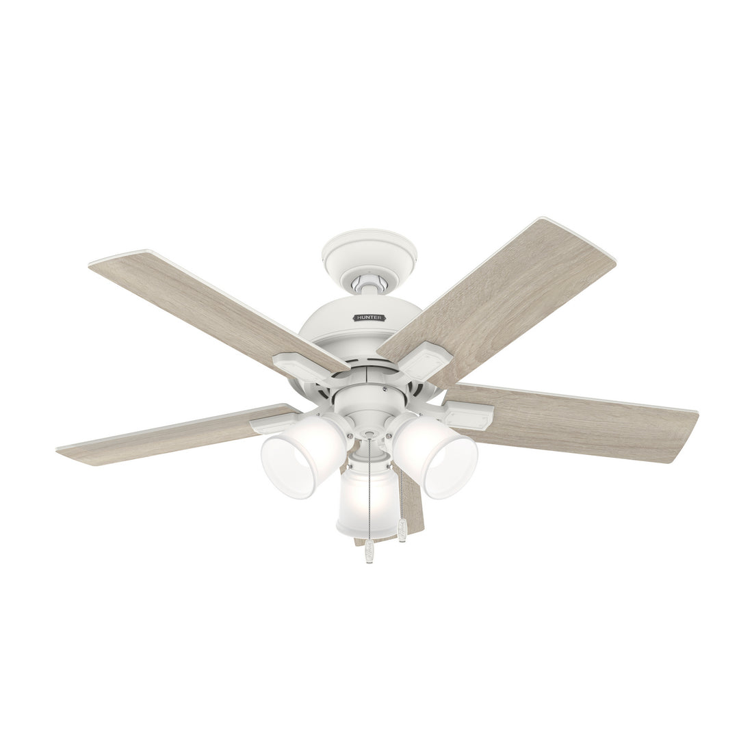 Hunter Fan Crystal Peak 44" Pull Chain Ceiling Fan with 21W LED