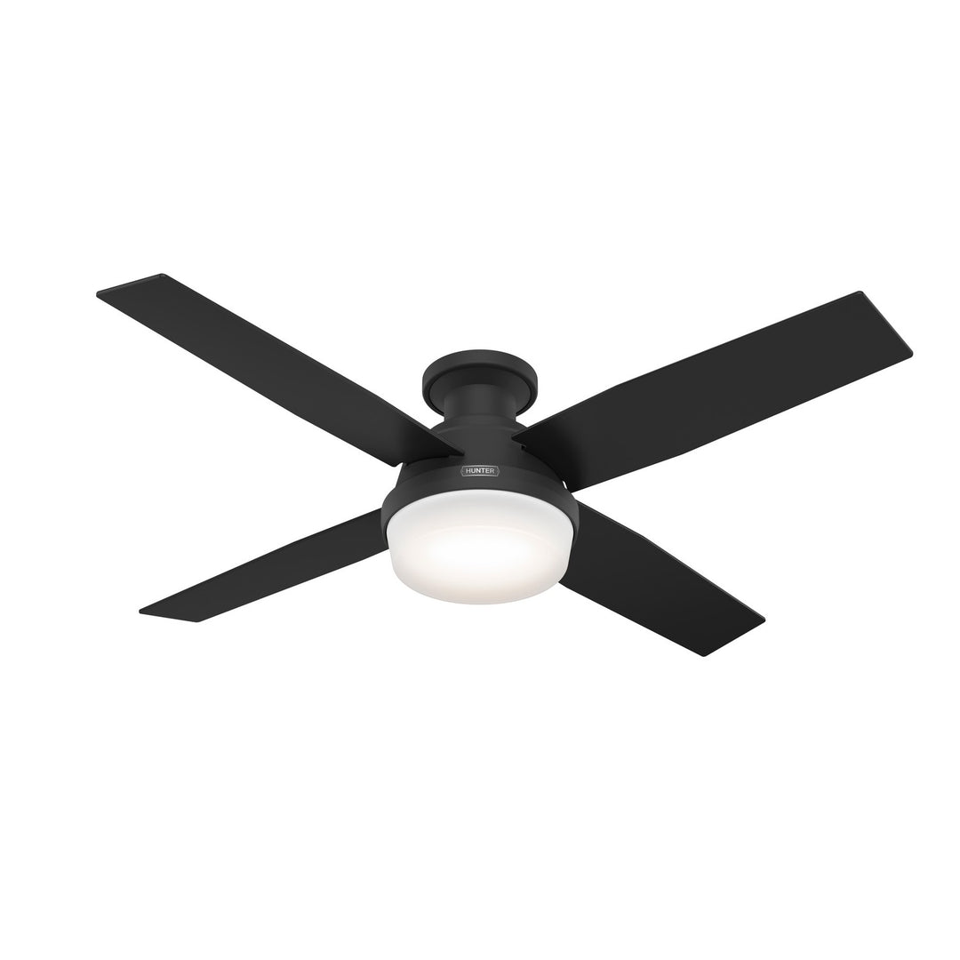 Hunter Fan Dempsey 52" Flushmount Ceiling Fan with 18W LED and Remote