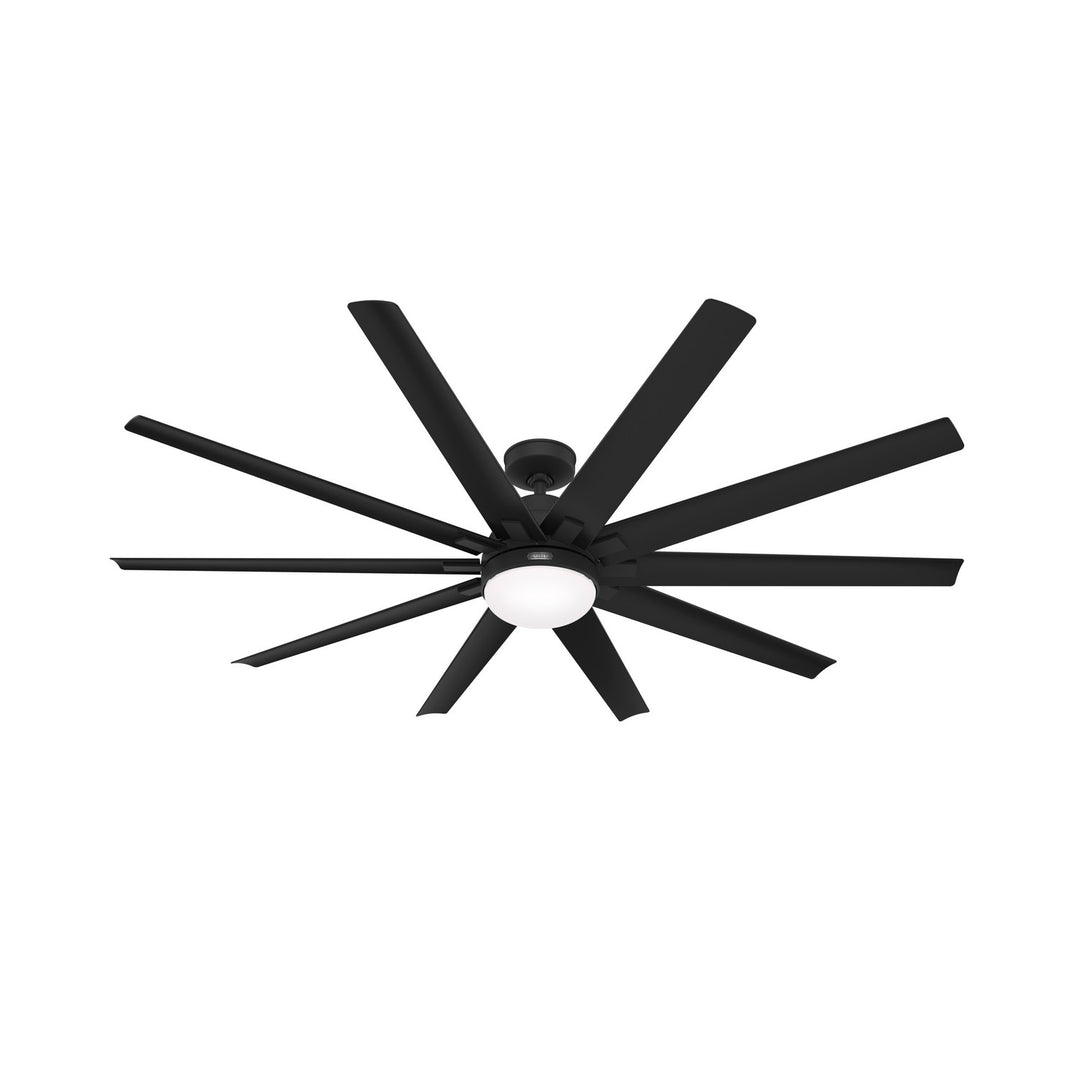 Hunter Fan Overton Outdoor DC Ceiling Fan with 9W LED and Wall Control