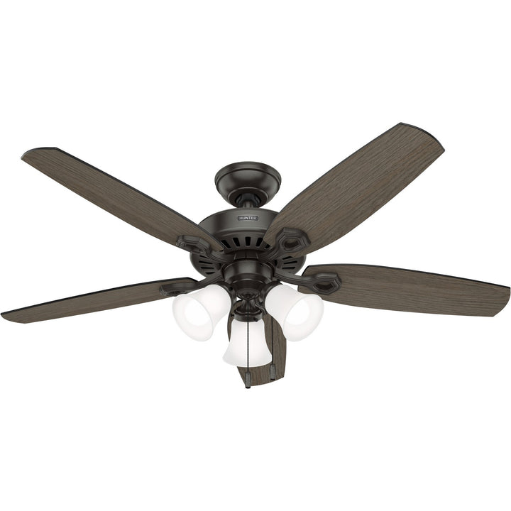 Hunter Fan Builder Plus 52" Pull Chain DC Ceiling Fan with 21W LED