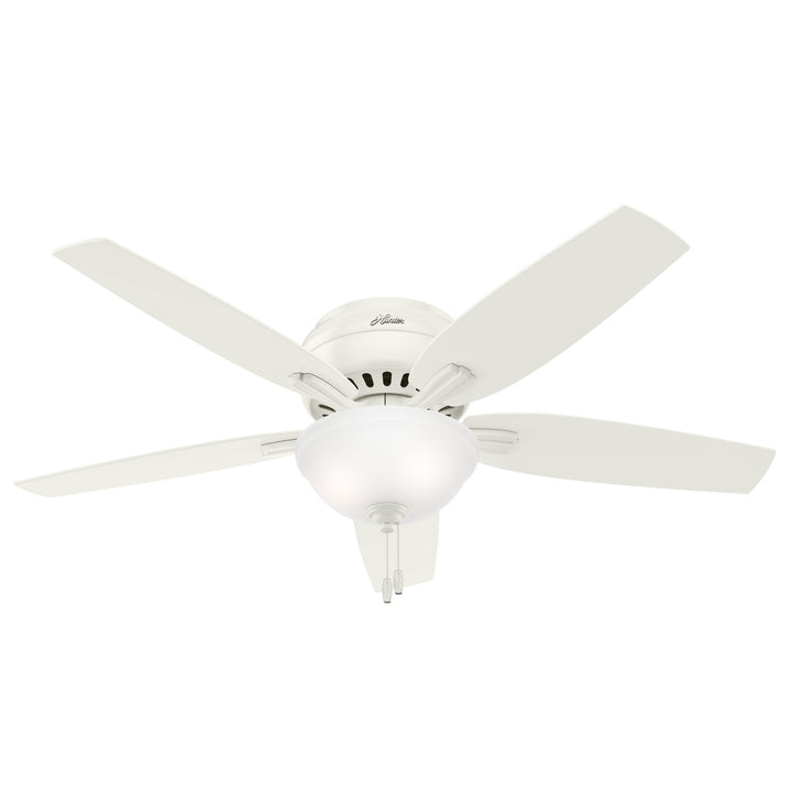 Hunter Fan Newsome Flushmount Pull Chain Ceiling Fan with 18W LED