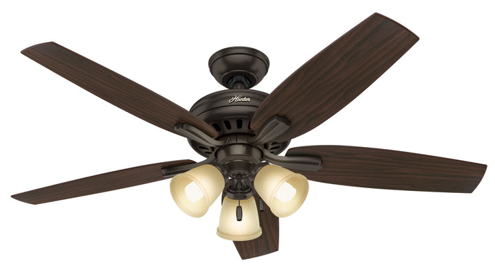 Hunter Fan Newsome 52" Pull Chain Ceiling Fan 3lights with 27W LED