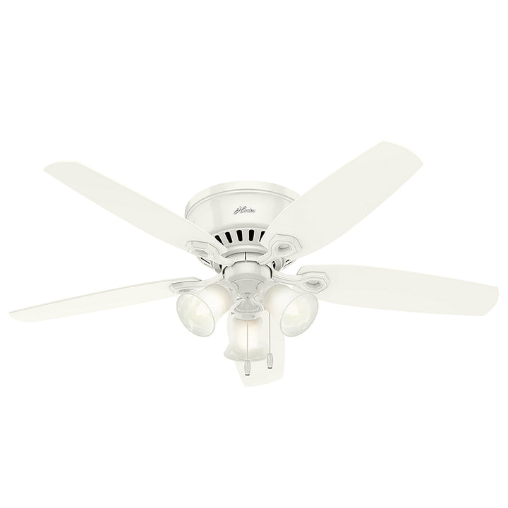 Hunter Fan Builder Flushmount Pull Chain Ceiling Fan with 27W LED