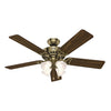 Hunter Studio Series | Indoor Ceiling Fan with 7W A15 & Pull Chain
