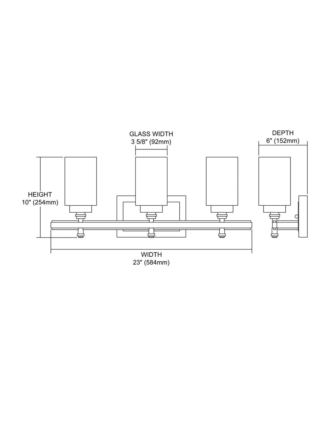 ELK Home Three Light Vanity