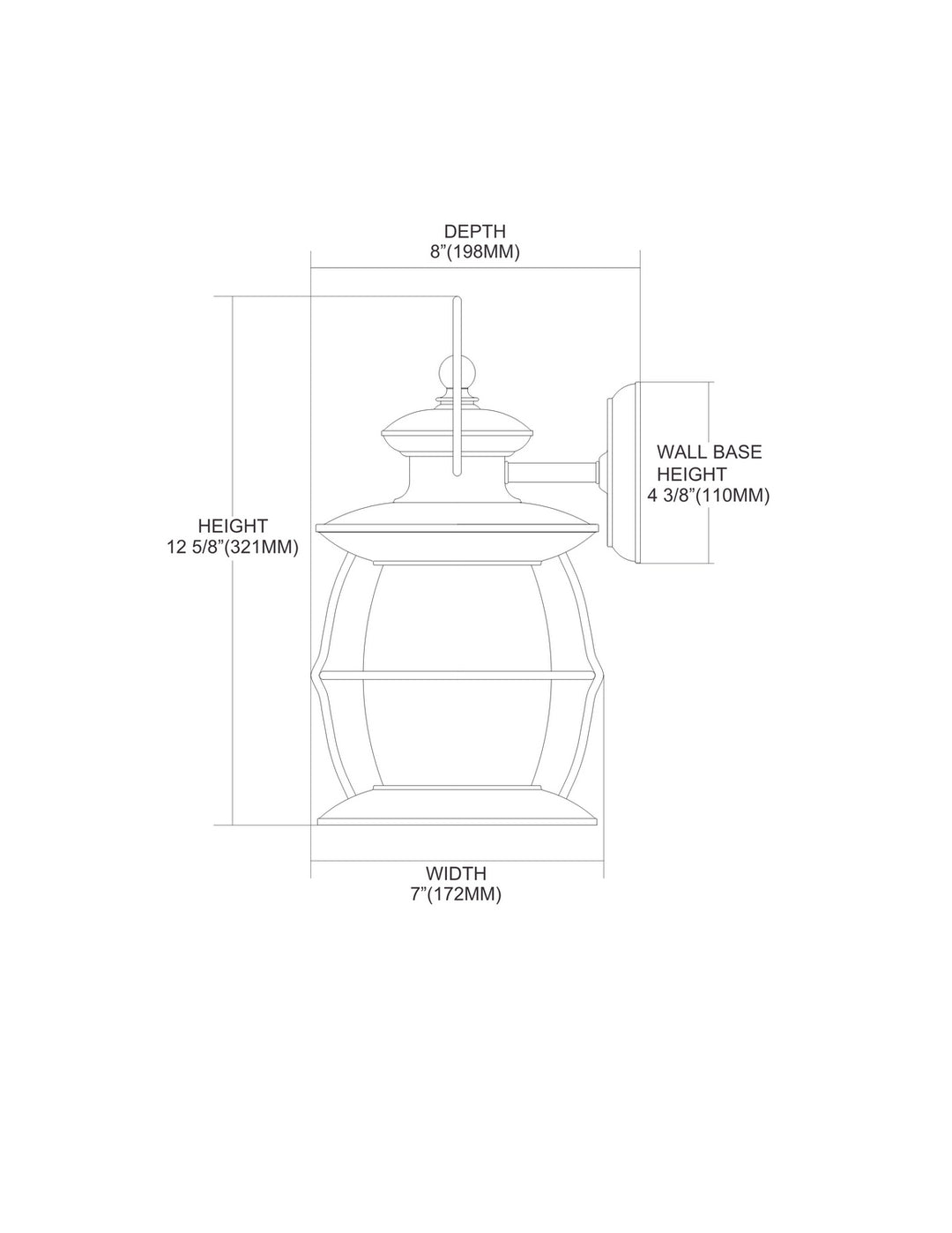 ELK Home One Light Outdoor Wall Sconce