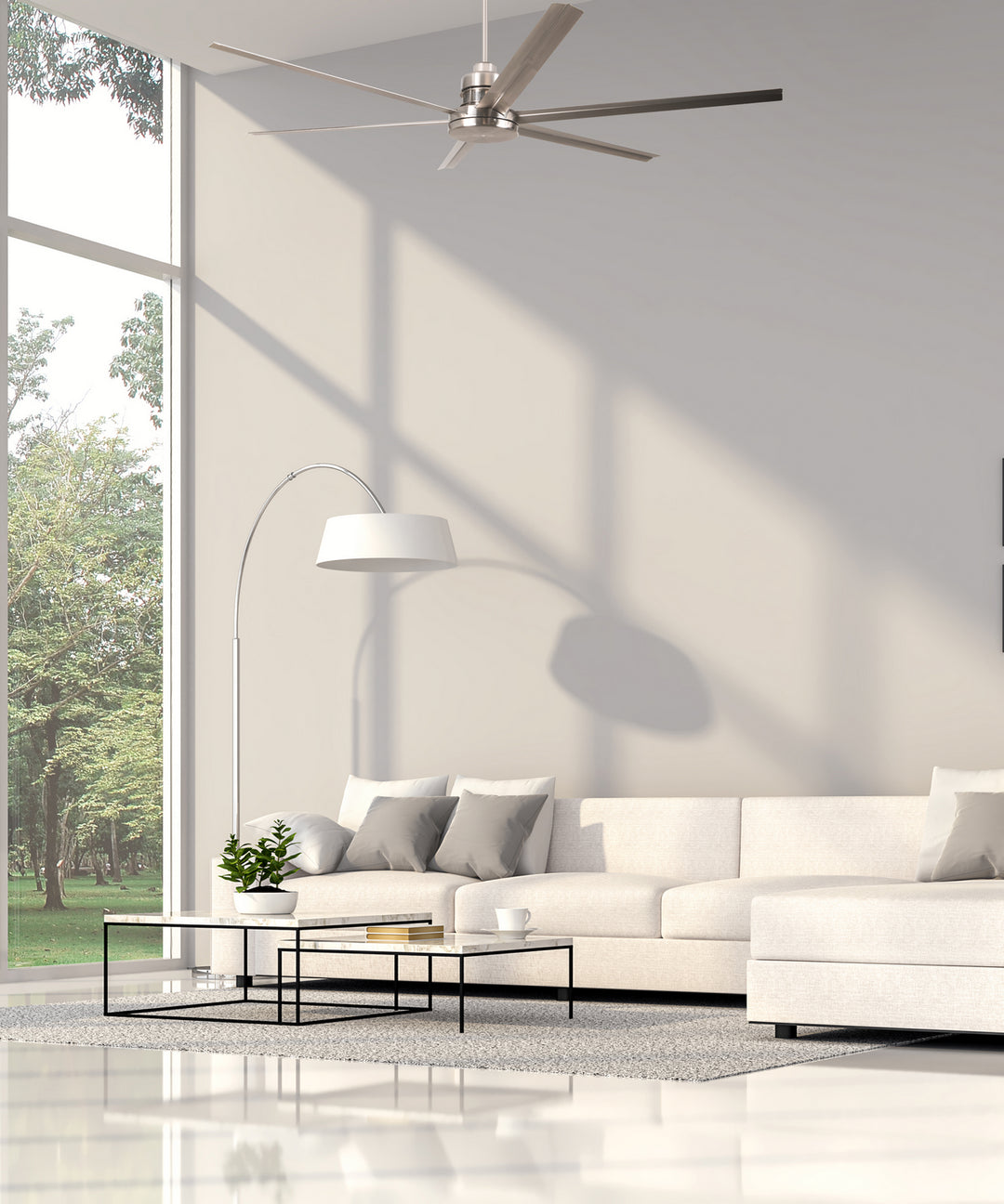 Craftmade Mondo 72" Indoor/Outdoor DC Ceiling Fan with Remote and Wall Control