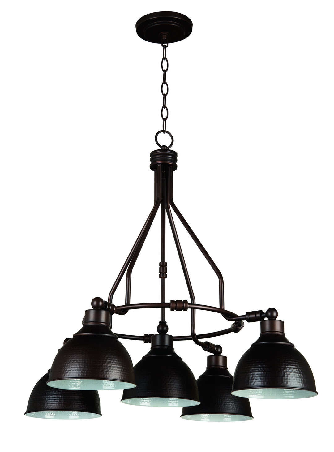 Timarron Five Light Chandelier in Aged Bronze Brushed