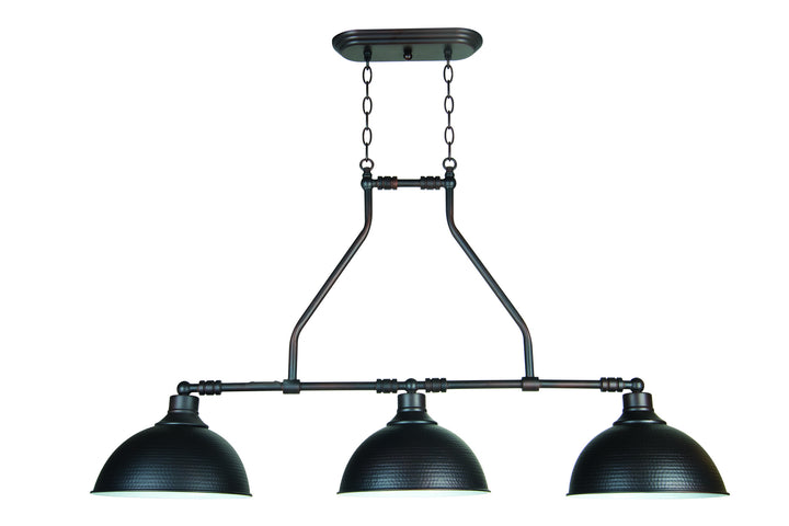 Timarron Three Light Island Chandelier in Aged Bronze Brushed