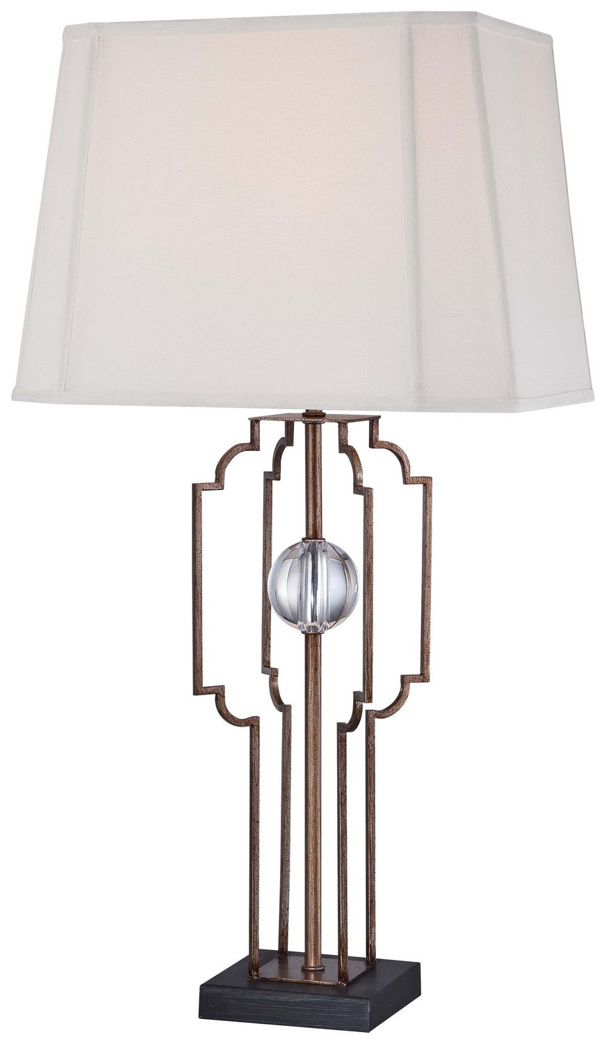 Minka Lavery One Light Table Lamp in Silver Leaf