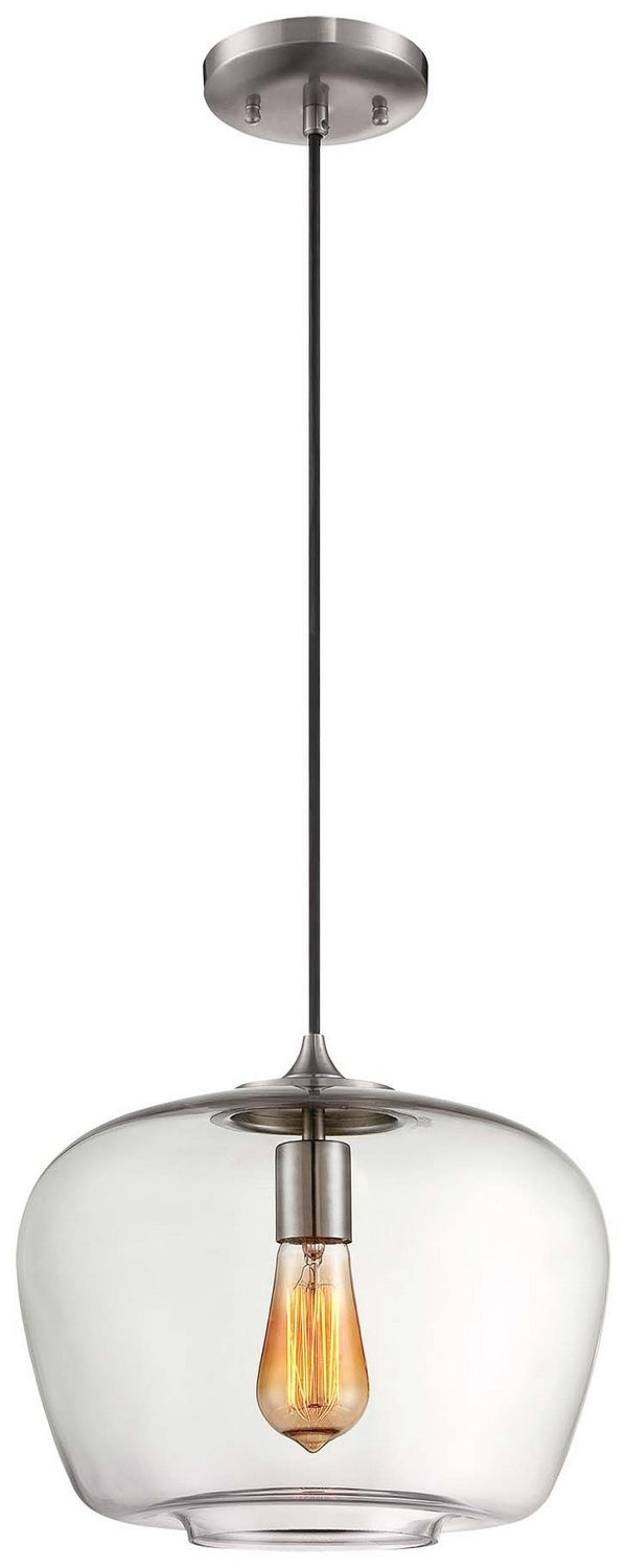 Minka Lavery One Light Mini Pendant in Brushed Nickel