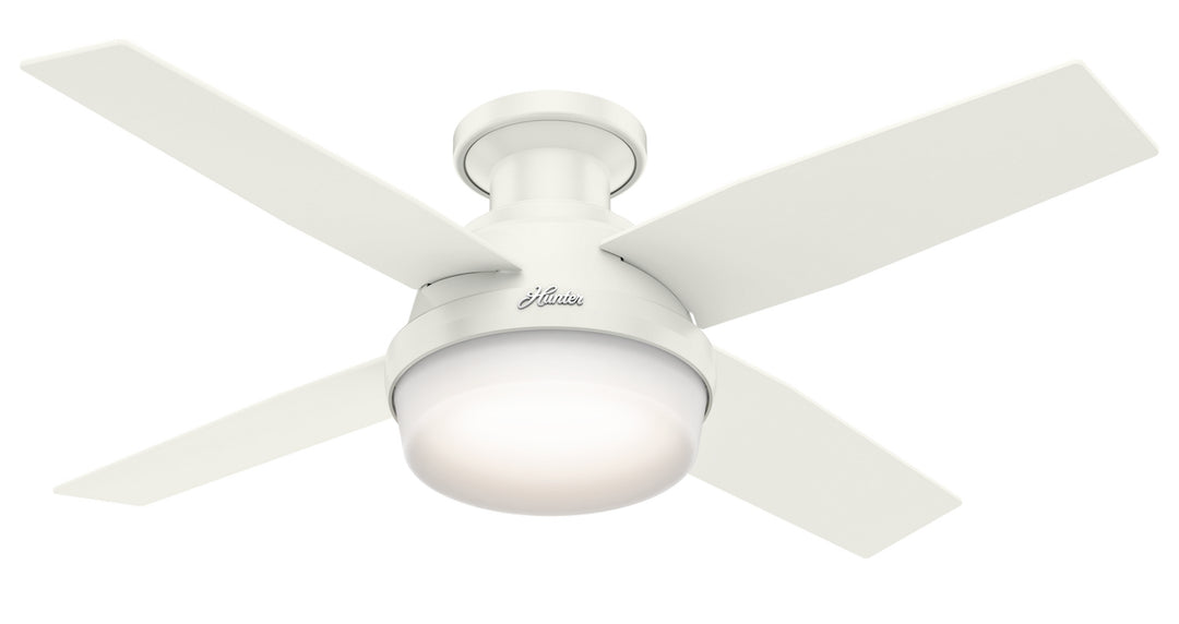 Hunter Fan Dempsey 44" Flushmount Ceiling Fan with 19W LED and Remote