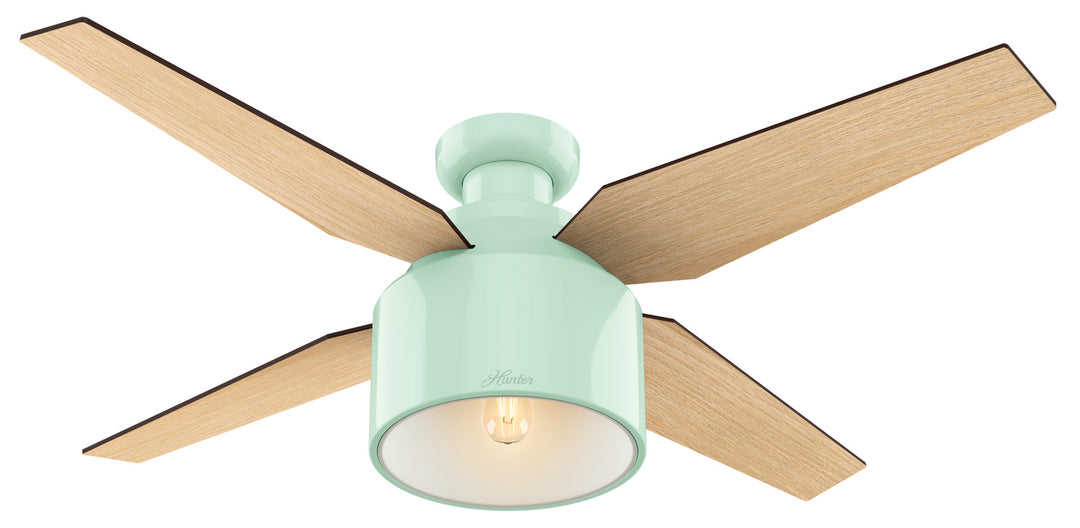 Hunter Fan Cranbrook 52" Mid Century Modern Flushmount Ceiling Fan with 5W LED and Remote