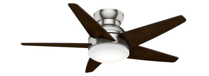 Casablanca Isotope 44" Indoor Flushmoutn Ceiling Fan with 18W LED and Wall Control