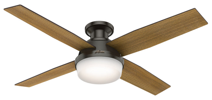 Hunter Fan Dempsey 52" Flushmount Ceiling Fan with 18W LED and Remote