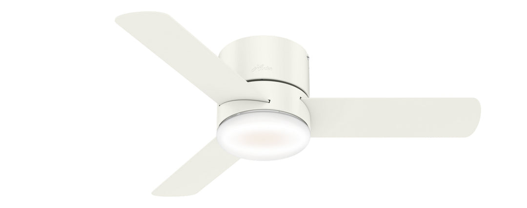 Hunter Fan Minimus Indoor Flushmount Ceiling Fan with 16WLED and Remote