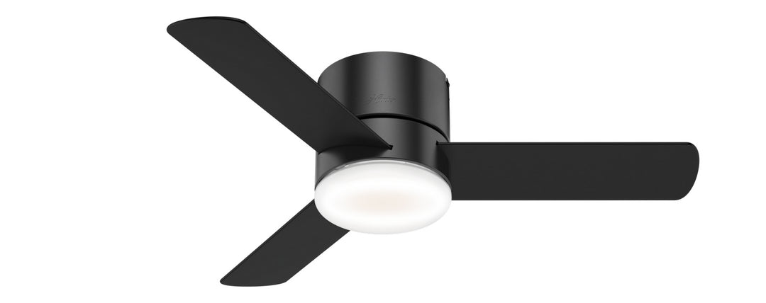 Hunter Fan Minimus Indoor Flushmount Ceiling Fan with 16WLED and Remote