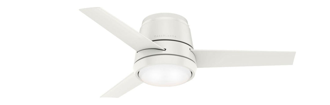 Casablanca Commodus Indoor Flushmount Ceiling Fan with 24W LED and Wall Control