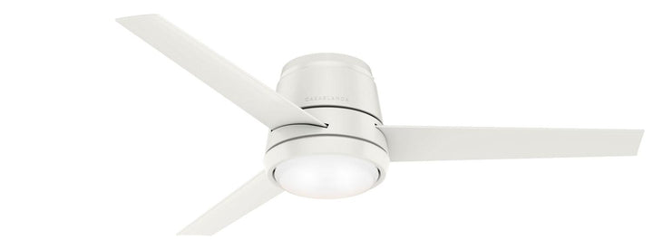 Casablanca Commodus Indoor Flushmount Ceiling Fan with 24W LED and Wall Control