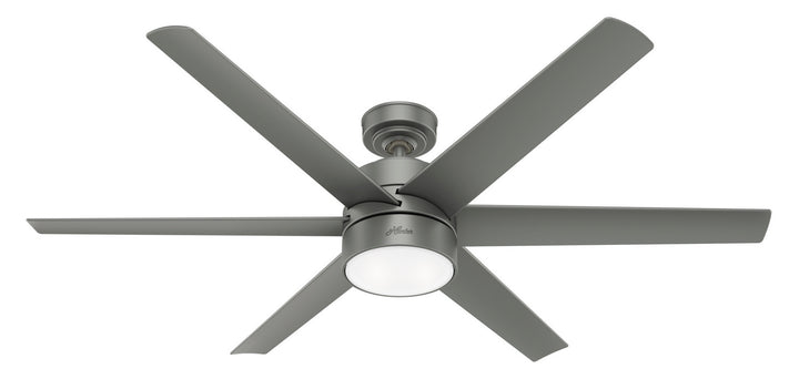 Hunter Fan Solaria Outdoor DC Ceiling Fan with LED and Wall Control