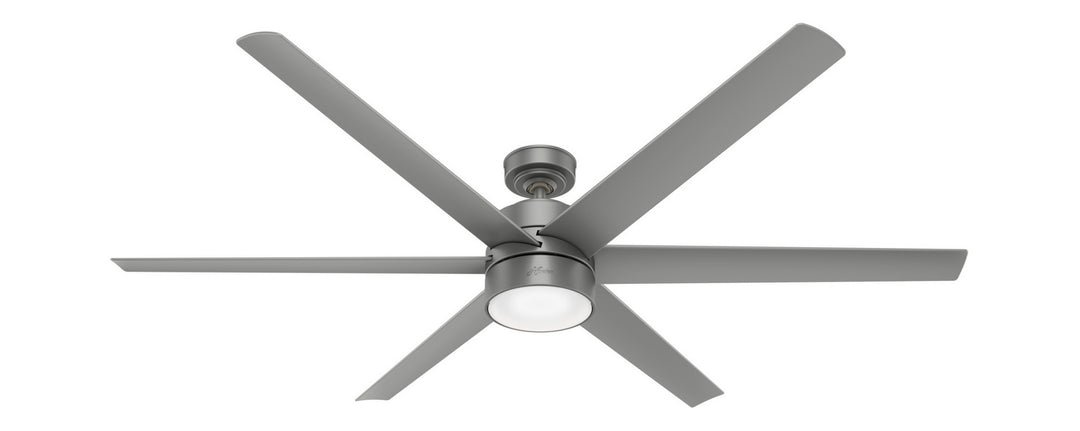 Hunter Fan Solaria Outdoor DC Ceiling Fan with LED and Wall Control