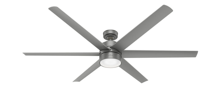 Hunter Fan Solaria Outdoor DC Ceiling Fan with LED and Wall Control