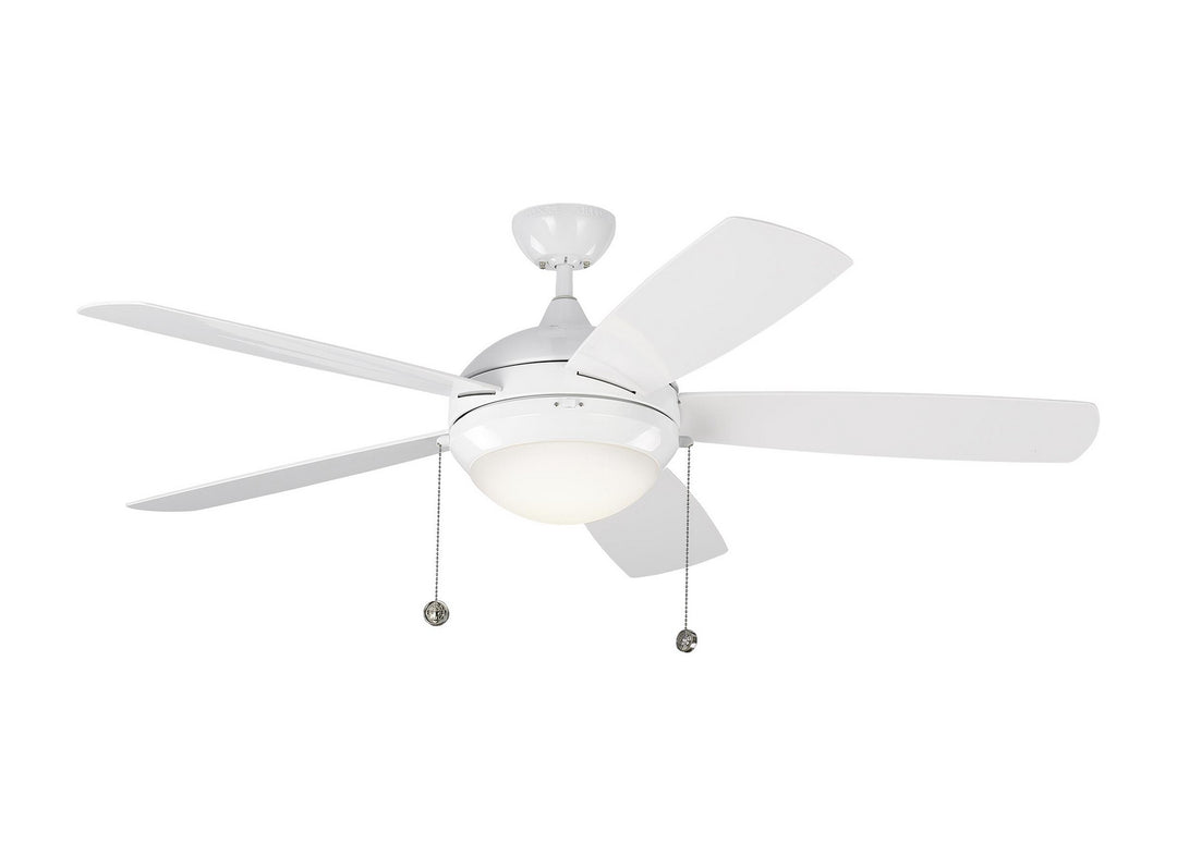 Generation Lighting 52'' Discus Outdoor Pull Chain Ceiling Fan with 20W LED Light