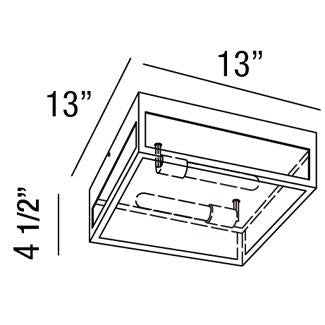 Eurofase Two Light Outdoor Flush/Sconce