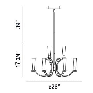 Eurofase Nine Light Chandelier