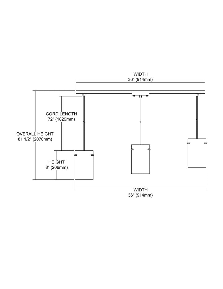 ELK Home Three Light Pendant