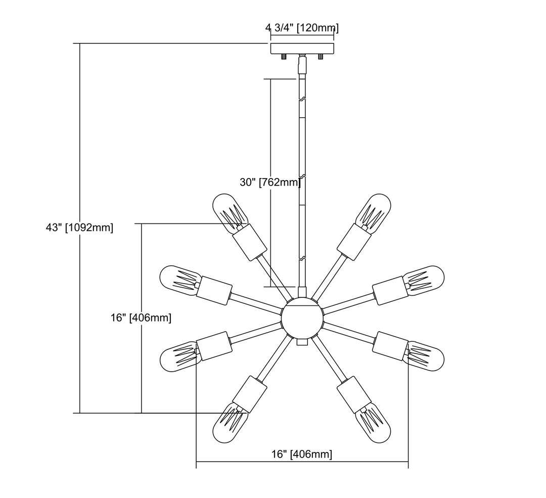 ELK Home 12 Light Chandelier