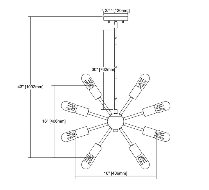 ELK Home 12 Light Chandelier