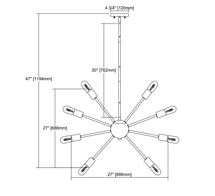 ELK Home 12 Light Chandelier