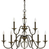Eleanor LED Foyer Pendant in Light Oiled Bronze
