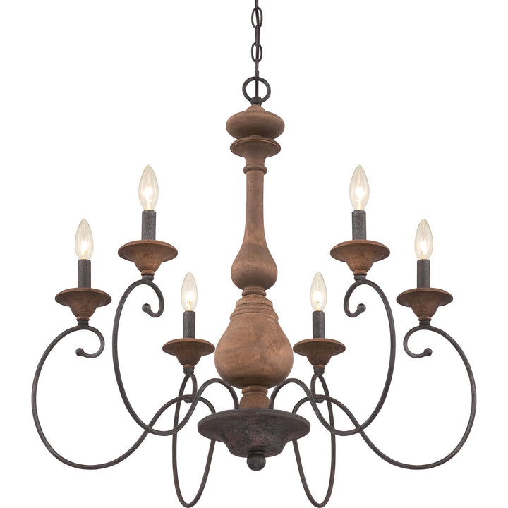 Quoizel Six Light Chandelier