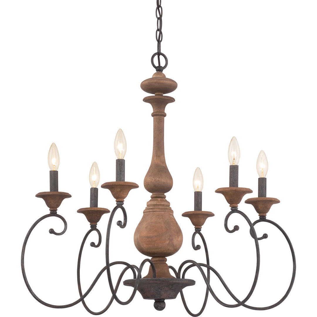 Quoizel Six Light Chandelier