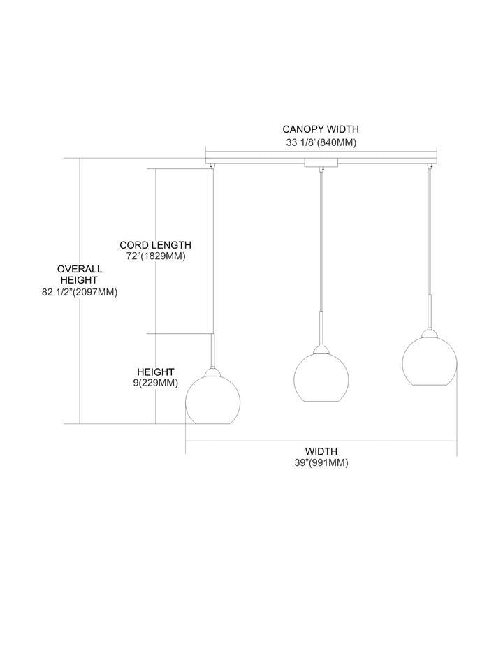 ELK Home Three Light Pendant