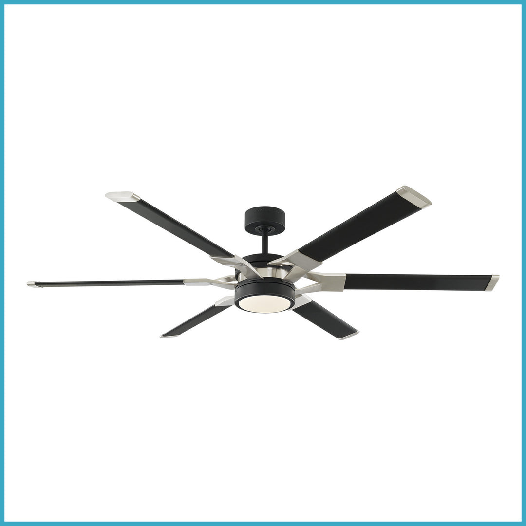 Visual Comfort Loft Indoor/Outdoor DC Ceiling Fan with 20W LED and Remote