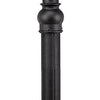6.5Ft Post With Cast Aluminum Base Post in Black
