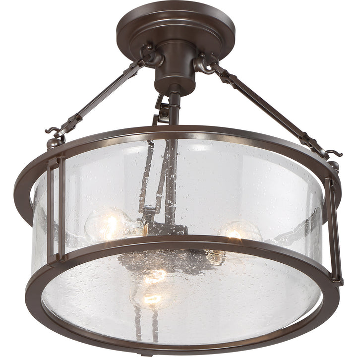 Quoizel Three Light Semi-Flush Mount