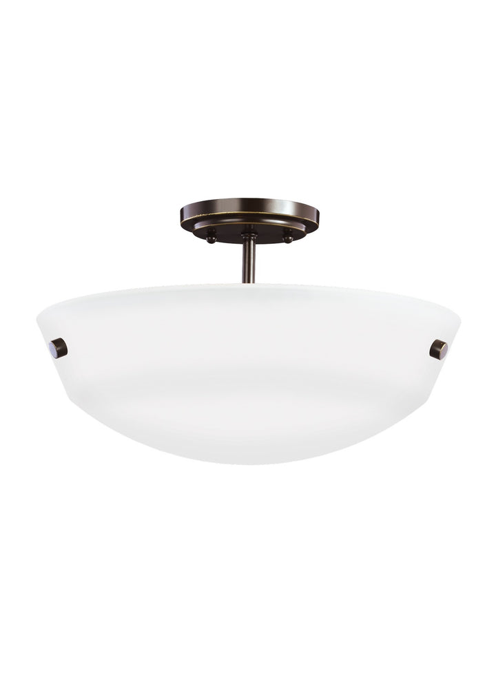 Generation Lighting. Two Light Semi-Flush Convertible Pendant