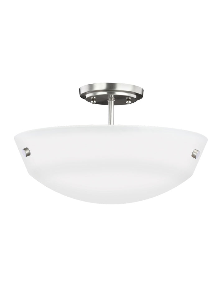 Generation Lighting. Two Light Semi-Flush Convertible Pendant